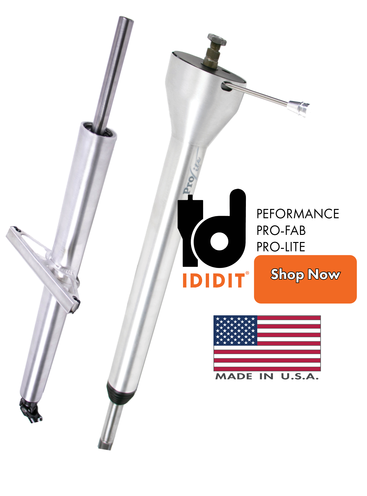 ididit Pro Lite Performance Steering Columns