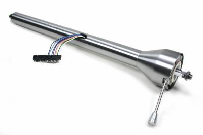 IDIDIT - 28" Straight Floor Shift Steering Column - Paintable Steel