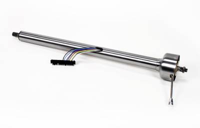 IDIDIT - 28" Straight Classic Floor Shift Steering Column - Paintable Steel