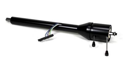 IDIDIT - 28" Tilt Floor Shift Steering Column - Black Powder Coated