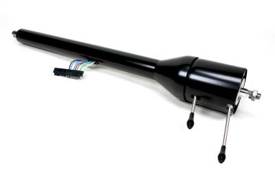 IDIDIT - 1955-1956 Chevy Tilt Floor Shift Steering Column - Black Powder Coated