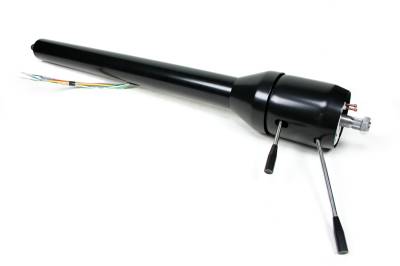 IDIDIT - 1965-66 Mustang Tilt Floor Shift Ford Based Steering Column - Black Powder Coated