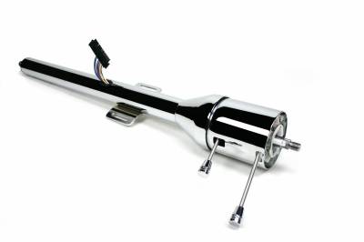 IDIDIT - 1967-72 GM Style Ford Half-Ton Truck Tilt Floor Shift w/Power Box Steering Column - Black