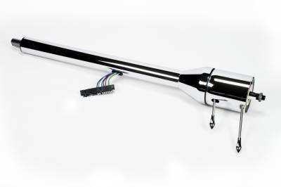 IDIDIT - 1955-1956 RHD Chevy Tilt Floor Shift Steering Column - Chrome