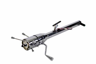 IDIDIT - 33" Tilt Column Shift Steering Column with Keyed Ignition - Chrome