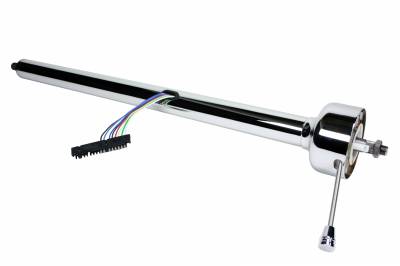 IDIDIT - 28" Straight Classic Floor Shift Steering Column - Chrome