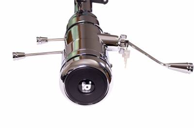 IDIDIT - 33 1/4" 9-bolt Tilt/Telescoping Column Shift with Keyed Ignition - Chrome