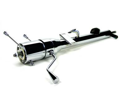 IDIDIT - 1965-66 GM Style Ford Half-Ton Truck Tilt Column Shift Steering Column - Chrome - Image 1