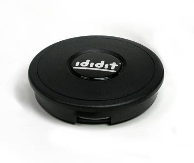 Accessories - Steering Wheels - IDIDIT - Horn Button, Black Plastic with ididit logo