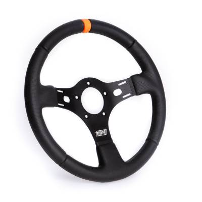 IDIDIT - MPI Drag Racing Aluminum Steering Wheel Black & Orange MPI-DRG-R513 - Image 1