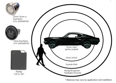 IDIDIT - IDIDIT Push To Start Ignition System 22mm Dash or Column Mounted Metal Button - Image 3