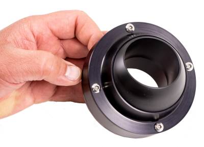 IDIDIT - 2" High Angle Floor Mount Swivel Ball Black Anodize - Image 2