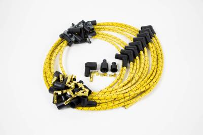 IDIDIT - Universal Spark Plug Wire Kit, 8 Cylinder 90° Boot, Yellow with Red and Black Tracer - Image 2