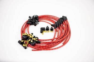 IDIDIT - Universal Spark Plug Wire Kit, 8 Cylinder 90° Boot, Red with Black and Yellow Tracer - Image 2