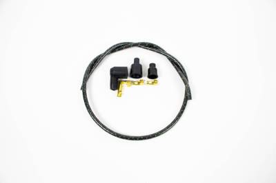 IDIDIT - Universal Spark Plug Wire Kit, 8 Cylinder 90° Boot, Black with Green Tracer - Image 2