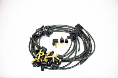 IDIDIT - Universal Spark Plug Wire Kit, 8 Cylinder 90° Boot, Black with Green Tracer - Image 3