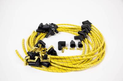 IDIDIT - Universal Spark Plug Wire Kit, 8 Cylinder 90° Boot, Yellow with Black Tracer - Image 2