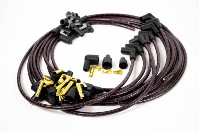 IDIDIT - Universal Spark Plug Wire Kit, 8 Cylinder 90° Boot, Black with Red Tracer - Image 2