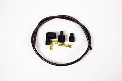 IDIDIT - Universal Spark Plug Wire Kit, 8 Cylinder 90° Boot, Black with Red Tracer - Image 4