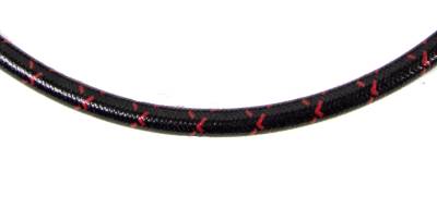 Universal Spark Plug Wire Kit, 8 Cylinder 90° Boot, Black with Red Tracer
