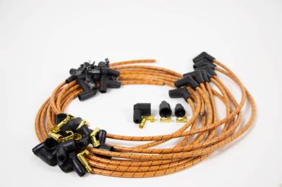 IDIDIT - Universal Spark Plug Wire Kit, 8 Cylinder 90° Boot, Orange with Red and Black Tracer - Image 2