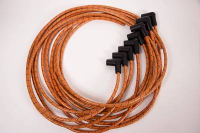 IDIDIT - Universal Spark Plug Wire Kit, 8 Cylinder 90° Boot, Orange with Red and Black Tracer - Image 3