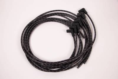 IDIDIT - Universal Spark Plug Wire Kit, 8 Cylinder 90° Boot, Black with White Tracer - Image 4