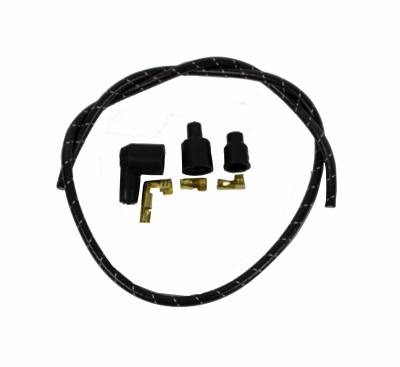 IDIDIT - Universal Spark Plug Wire Kit, 8 Cylinder 90° Boot, Black with White Tracer - Image 3