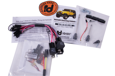 IDIDIT - 1976-86 CJ Jeep Tilt Floor Shift Steering Column with Keyed Ignition - Black Powder Coated - Image 3