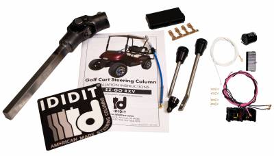 IDIDIT - EZ Go RXV 4-bolt Mount Golf Cart Steering Column Tilt Floor Shift – Black - Image 2