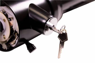 IDIDIT - 1973 Chrysler Tilt Floor Shift Steering Column with Keyed Ignition - Black Powder Coated - Image 2