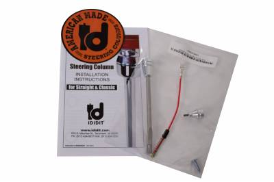 IDIDIT - 32" Straight Classic Floor Shift Steering Column - Paintable Steel - Image 4