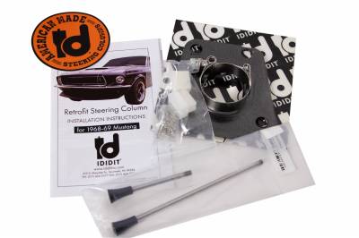 IDIDIT - 1969 Mustang Tilt Floor Shift Ford Based  Steering Column - Black Powder Coated - Image 3