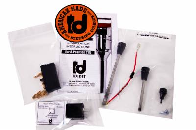 IDIDIT - 1967-72 GM Style Ford Half-Ton Truck Tilt Floor Shift w/Power Box Steering Column - Black - Image 2