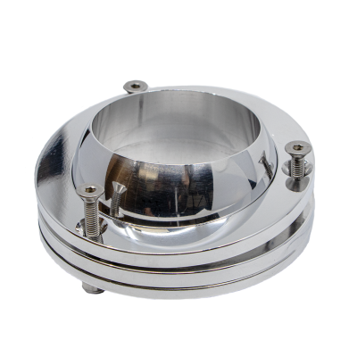 Floor Mount Swivel Ball Polished 2 1/4 for Chrome Column