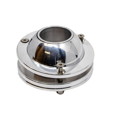 IDIDIT - Floor Mount Swivel Ball Polished for Chrome and Black 1 1/2" - Image 2