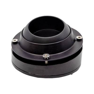  2" High Angle Floor Mount Swivel Ball Black Anodize
