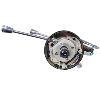IDIDIT - 1969-72 GM A Body Chevelle El Camino Firebird GTO Tilt Floor Shift Steering Column with Keyed Ignition - Chrome - Image 4