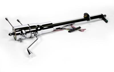 1976-86 Jeep CJ5 & CJ7 Tilt Column Shift with Keyed Ignition - Chrome