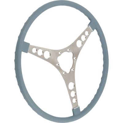 1958 Corvette Steering Wheel - Silver Blue 2