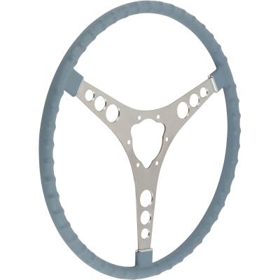 1958 Corvette Steering Wheel - Silver Blue 4