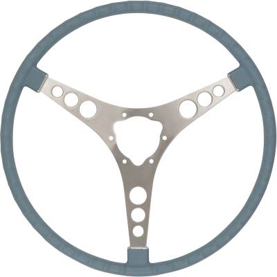 1958 Corvette Steering Wheel - Silver Blue 5