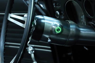 Push To Start Metal Button Installed on Column