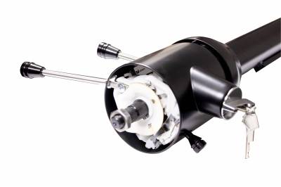 IDIDIT - 1970 B Body Tilt Floor Shift Steering Column with Keyed Ignition - Chrome - Image 2