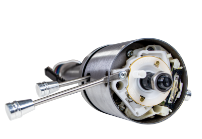 IDIDIT - 12" Shorty Tilt Floor Shift Steering Column - Black Powder Coated - Image 4